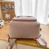 Solid Color Student Schoolbag Women's Lightweight Backpack