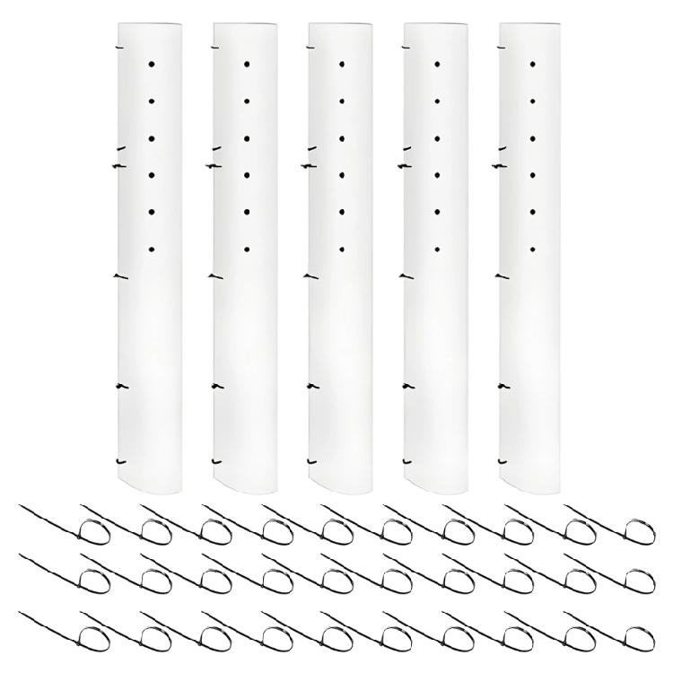 

5Pcs 36/48/60inch Tree Bark Protector Tube Tree Wraps to Protect Bark Tree Saplings from Deer Cats Rodents Rabbit Mower 36in