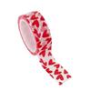 1 Roll of DIY Decorative Paper Craft Tape Red Love Heart Pattern Valentine's Day Self-adhesive Cute Stationery School Supplies