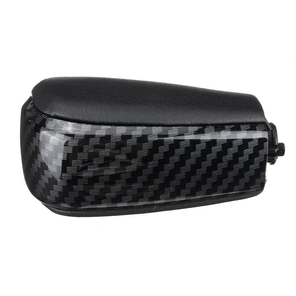 For Toyota Prado FJ150 for Lexus GX460 GX470 PU Leather Gear Shift Knob Black + Carbon Fiber Style Gear Shift Knob