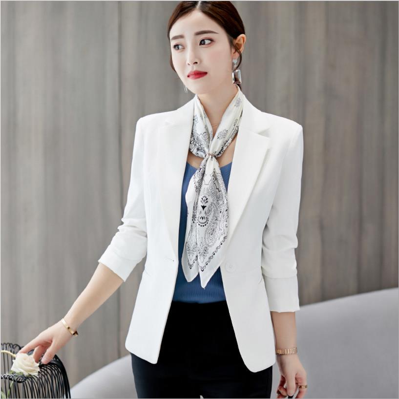 Women's Blazer Red Long Sleeve Blazers Pockets Jackets Coat Slim Office Lady Jacket Female Tops Suit Blazer Femme Jackets