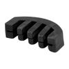 Violin Practice Mute Volume Reduction Rubber Violin Practice Mute for Beginner Music Lovers Black