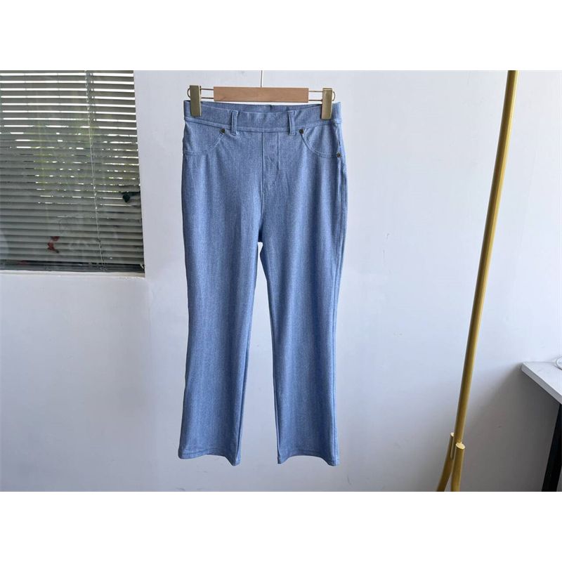 

Микродефект Весна/Лето Тонкие и Подходящие Элегантные Удобные Брюки Прямого Кроя Простой Модный Тренд Однотонные Повседневные Брюки C7 Blue S