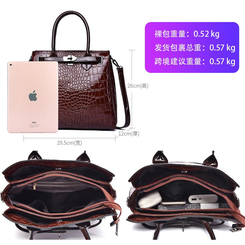 Bag Women's Bag New Crossbody Bag Women's Shoulder Bag Crocodile Pattern Atmospheric Women's Handbag Women's