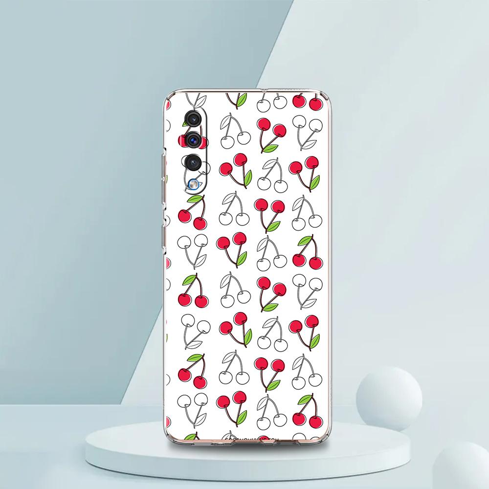 Cute Cherry Bow Phone Case For Samsung A16 A14 A12 A22 A32 5G A34 A42 A52 A54 A50 A70 A30 A40 A20E A10S A20S A02S A04S A06 Cover