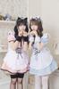 Clearstone Lyrical Palette Cosplay Halloween Gingham Katt Tjänarinna JamsCollection Blå Dam