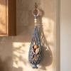 Onion And Potato Storage Keeper Handwoven Cotton Rope Mesh Bag, Wall-Mounted Bohemian Style Organizer, Kitchen Countertop Space Saver Breathable