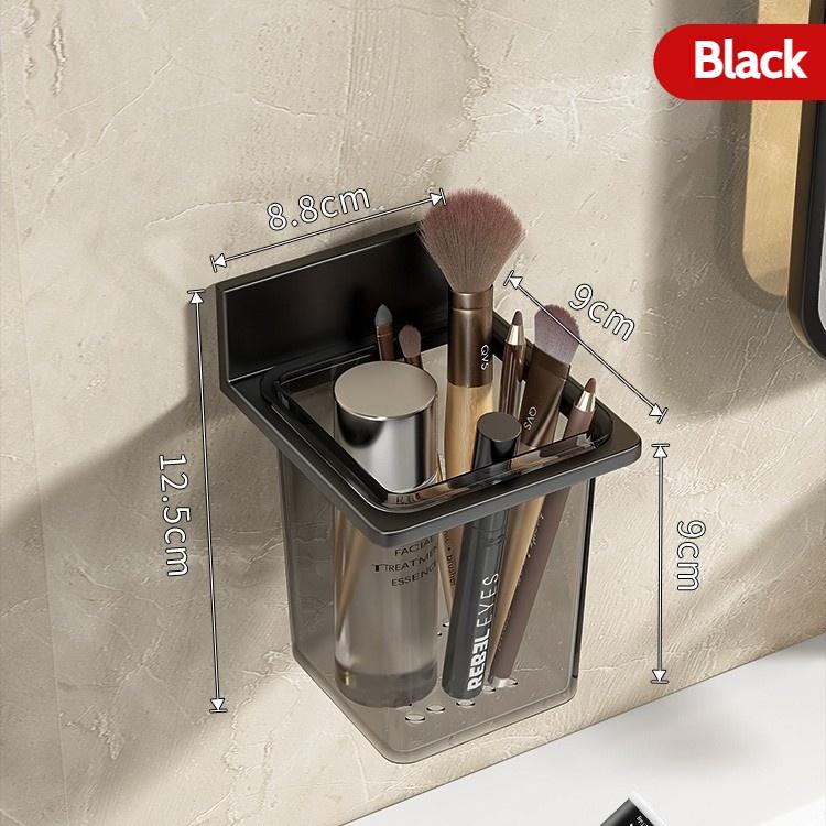 

Без дрели Серый настенный органайзер Ящик для хранения зубных щеток и зубной пасты Расческа Полка для хранения бритв Аксессуары для ванной комнаты