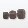 MUJI Warm Fiber Pique Hot Water Bottle 24 x 20 12826422 Cover, Small, Brown, Approx. cm,