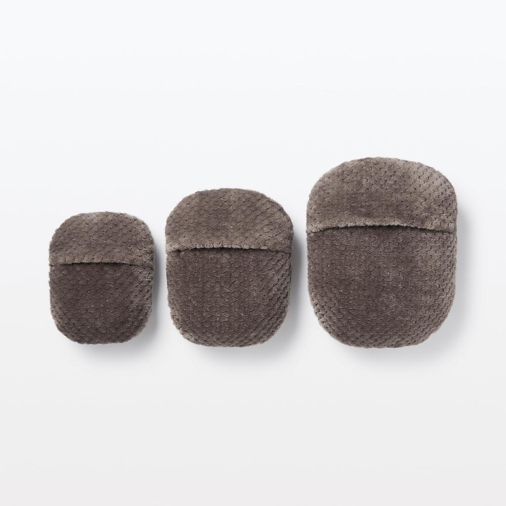 MUJI Warm Fiber Pique Hot Water Bottle 24 x 20 12826422 Cover, Small, Brown, Approx. cm,