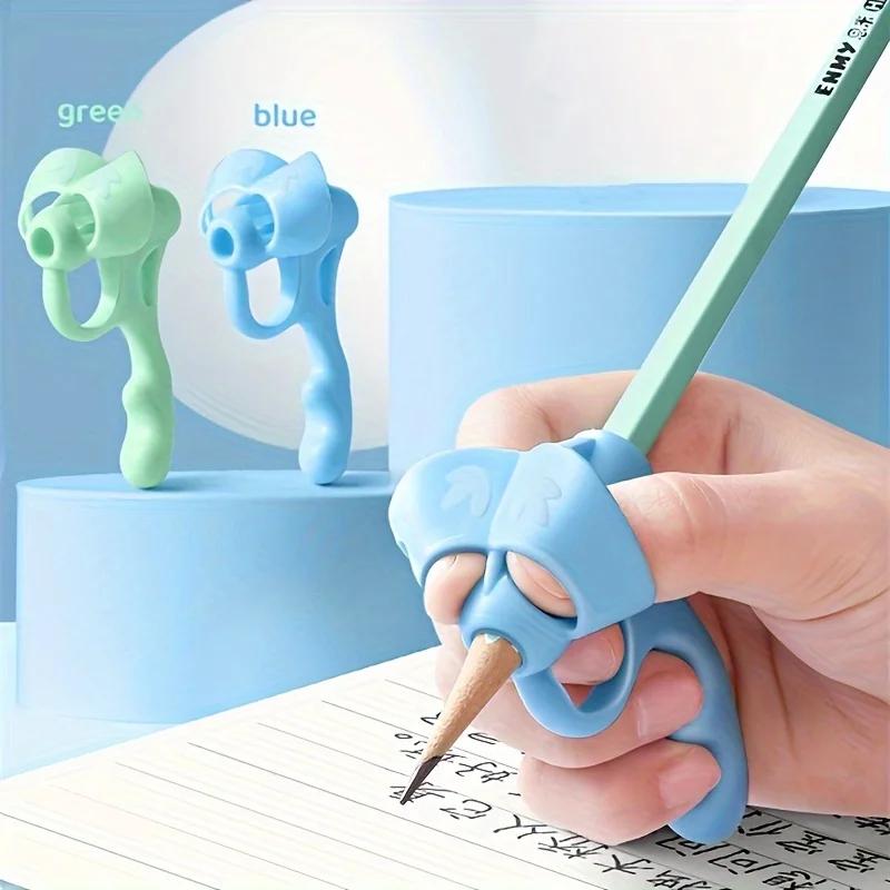 4pcs Grip Pen Corrector, Writing Posture Assistance Tool, Soft Rubber Grip Pen, Handwriting Assistance Correction Tool