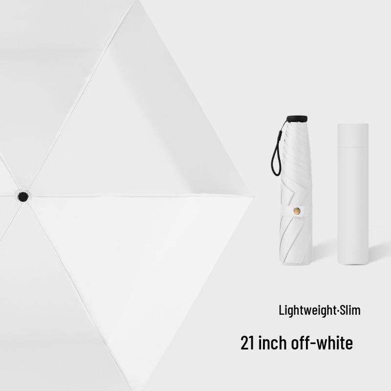 Ultra-light Carbon Fiber Sun & Rain Umbrella - Lightweight, Three-fold, UV Protective Parasol.