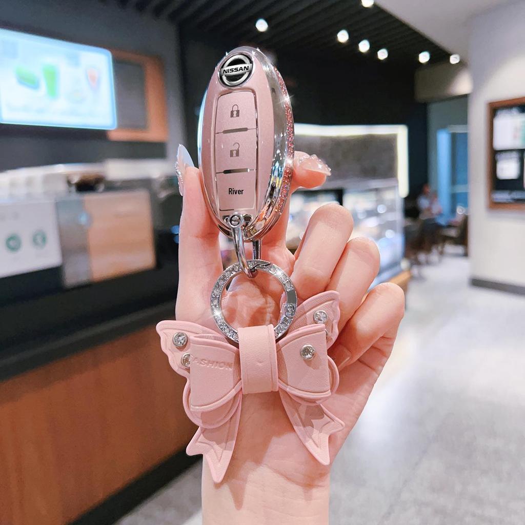 Nissan Key Case Protective Cover for Sylphy, Teana, Qashqai, Murano, Terra, Tiida, Ariya, Kicks