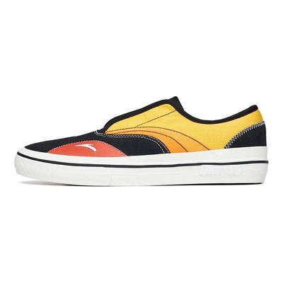 Aohang All-Terrain Skateboard Low-Top Shoes Slip-On Version Men Sneakers Black Yellow 112228017-4