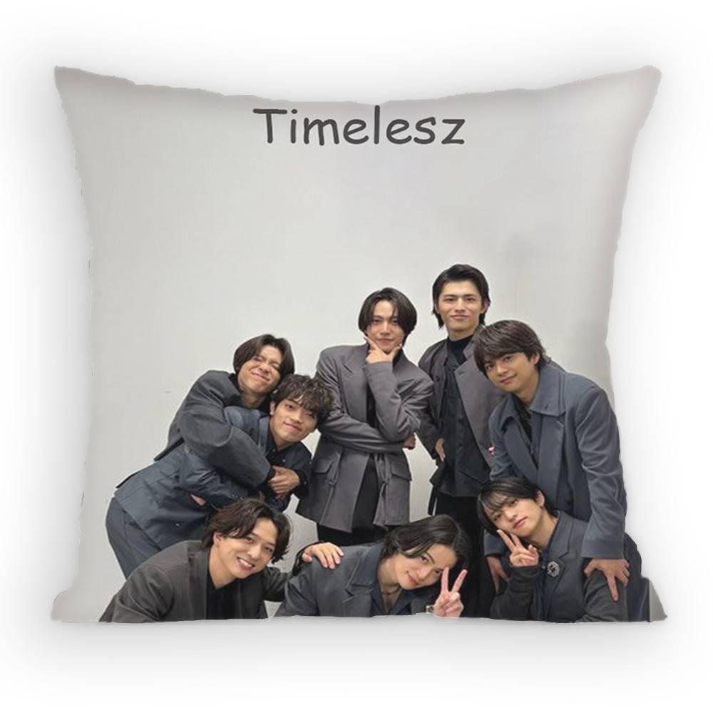 Japanese Idol TTimelesz Pillow Case Antidustmite Pillowcase Invisible zipper silky Sofa cushion cover for bedroom