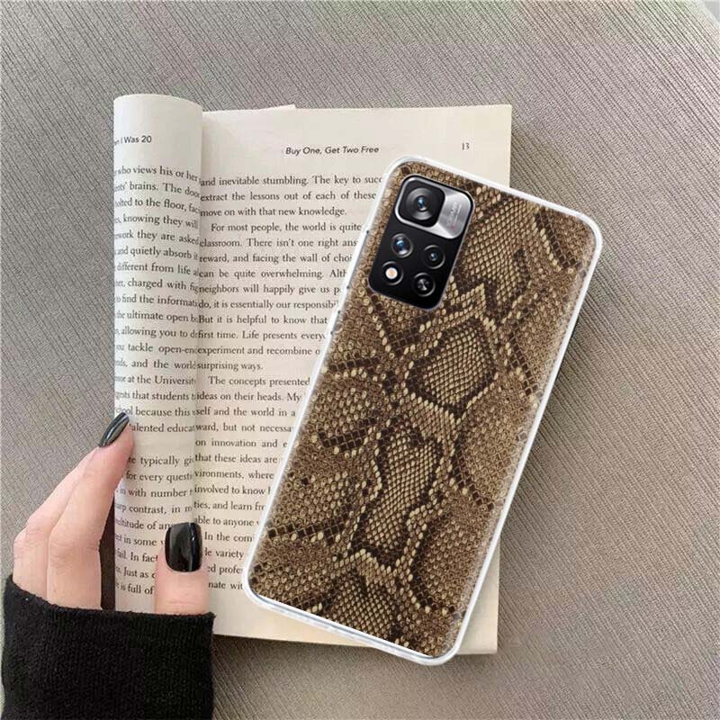 It looks like Real Snake Skin Phone Case For Xiaomi Poco F7 14 Ultra Mi 15 10 11 Lite X7 X6 X5 X3 M5S M6 10T 11T F6 F5 Pro F4 GT