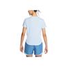 Nike Dri-Fit Tempo Comfortable Fashionable Simple Versatile Solid Color Short Sleeve Regular T-Shirt Women Tops Light-Blue HQ0649423