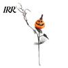 Simulated Pumpkin with Leaves Artificial Stems, Halloween Black Branch Maple Leaves, Fake Party Table Decoration Gothic Floral Arrangement