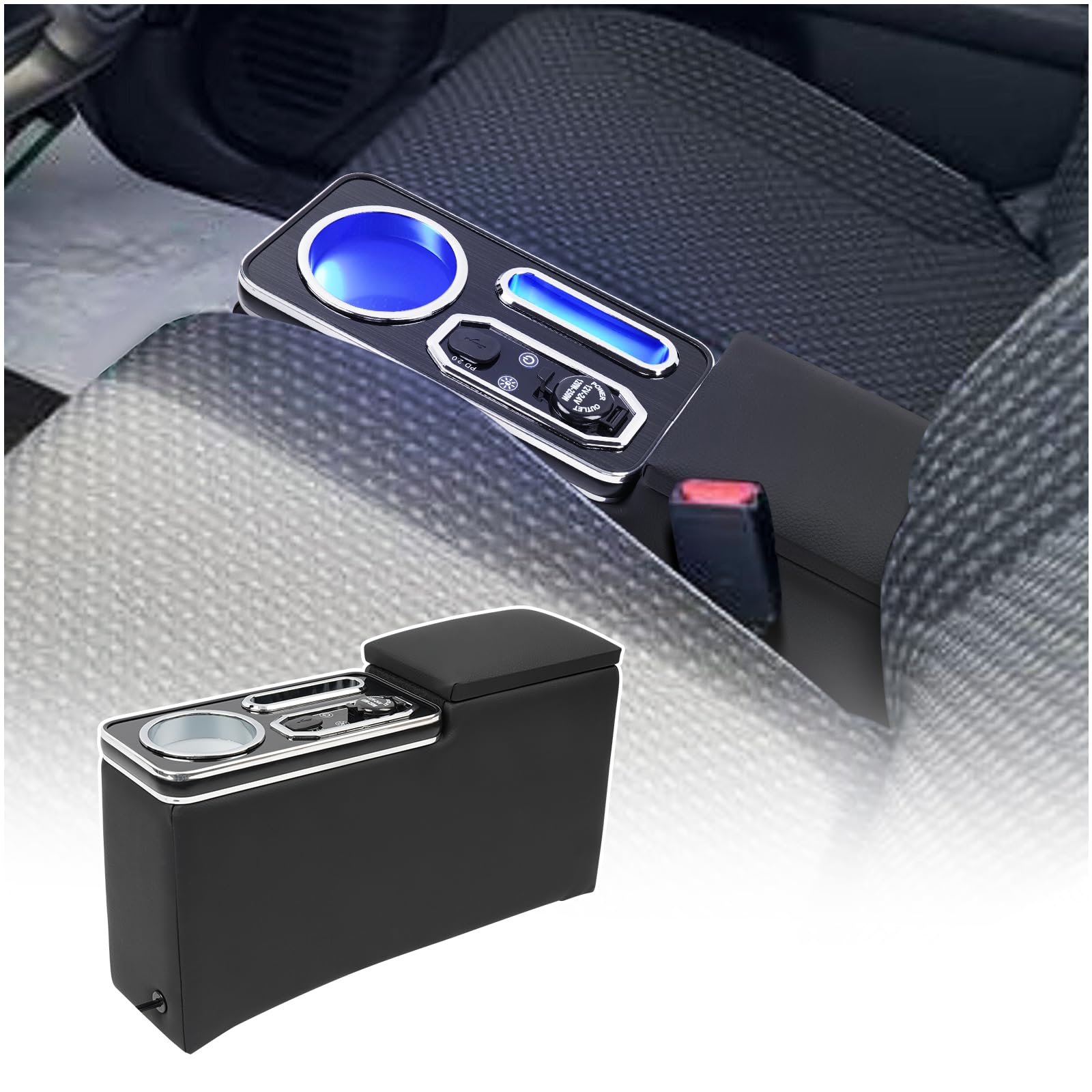 

Бокс-подлокотник Hustler для G 7 цветов яркости USB большой емкости Легкий для мелких предметов Январь 2020 года и позже MR52S/MR92S Комплектация, Конверсия,