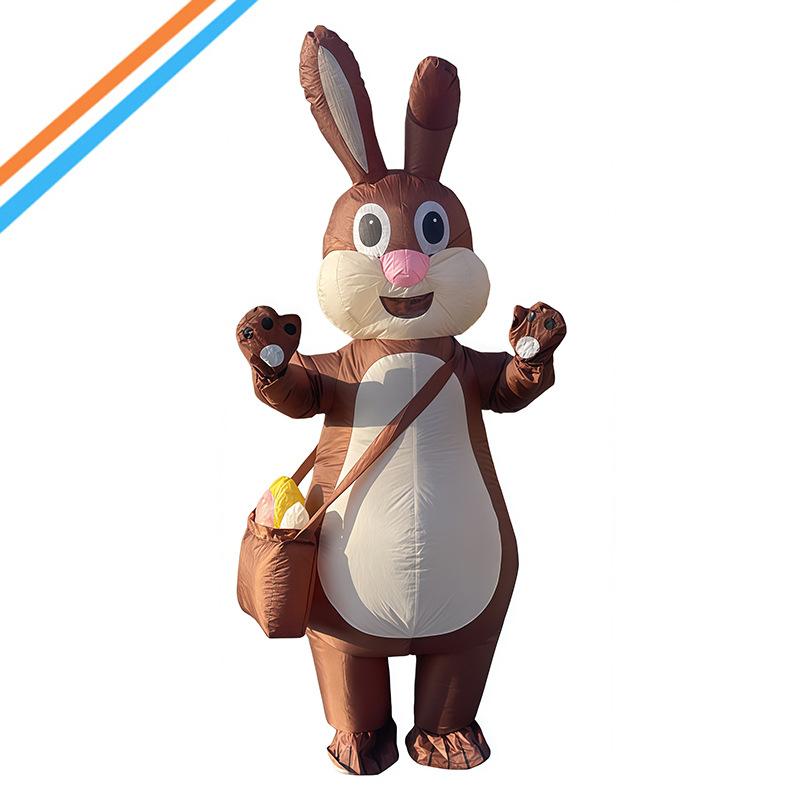 Christmas Explosive Suit Cartoon Doll Performance Atmosphere Props Easter Cute Egg Rabbit Inflatable Costume