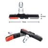1 Pair Rubber Bicycle  V  Brake  Pads With Drainage Pattern Muffler Holes Non-replaceable Colorful