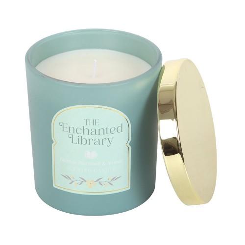 Something Different The Enchanted Library Leather, Patchouli & Amber Candle
