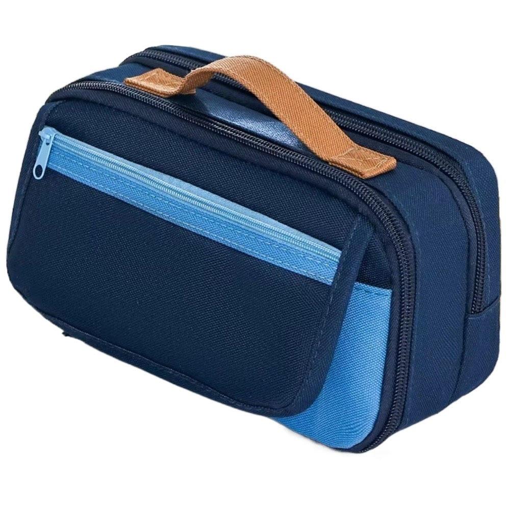 Multi Layer Pencil Case Zipper Stationery Storage Bag Simple Pencil Pouch  Kids Children