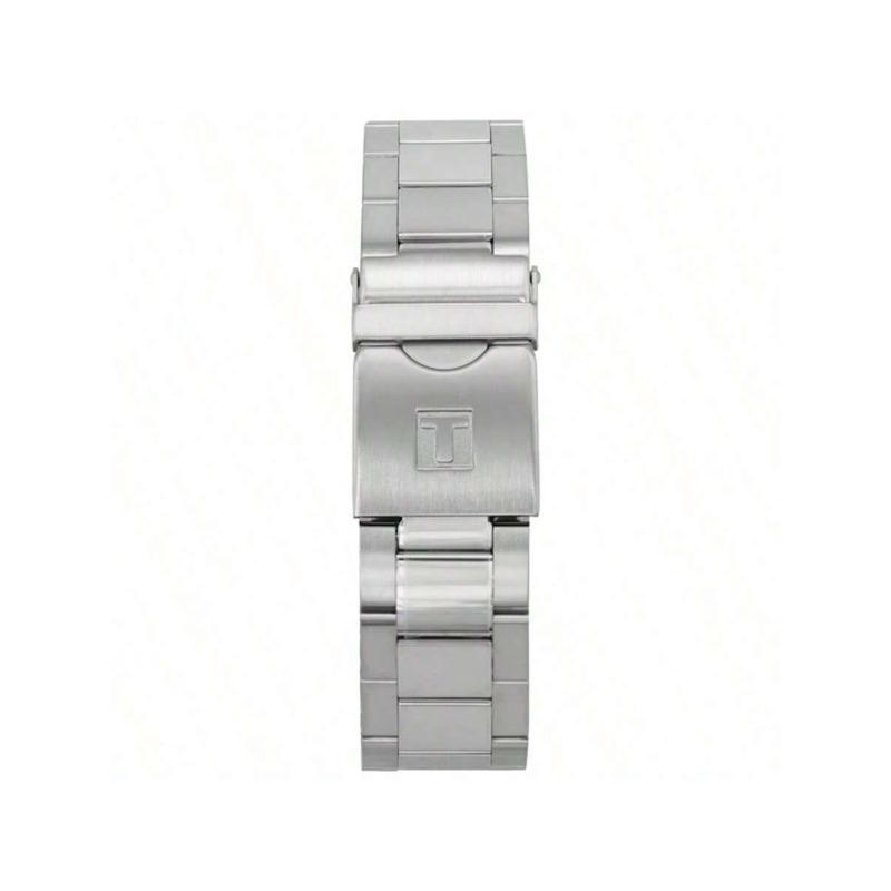 Men's Quartz Watch with Blue Dial, Stainless Steel Case, Leather Strap. Elegant & Exquisite, High-quality. Ideal Daily Wear, T120.417.11.041.01