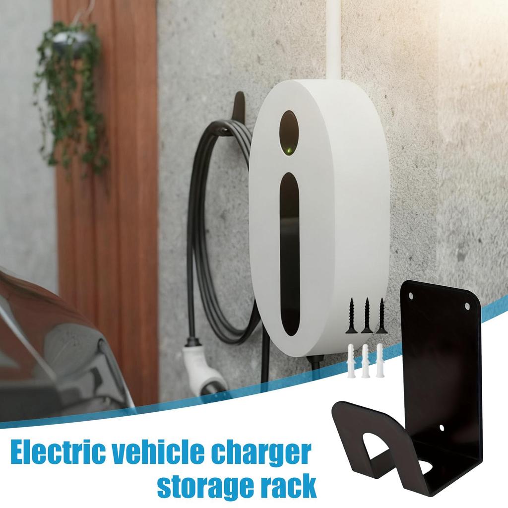 EV Cable Holder Heavy Duty Secure Rack EV Charger Holder for Garage for Men Women Driver Home Public Indoor Outdoor Vehicle
