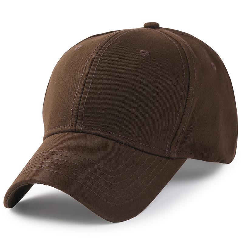 Men's and Women's Trendy Baseball Cap - Korean Style Hip Hop Pure Black for Spring and Summer