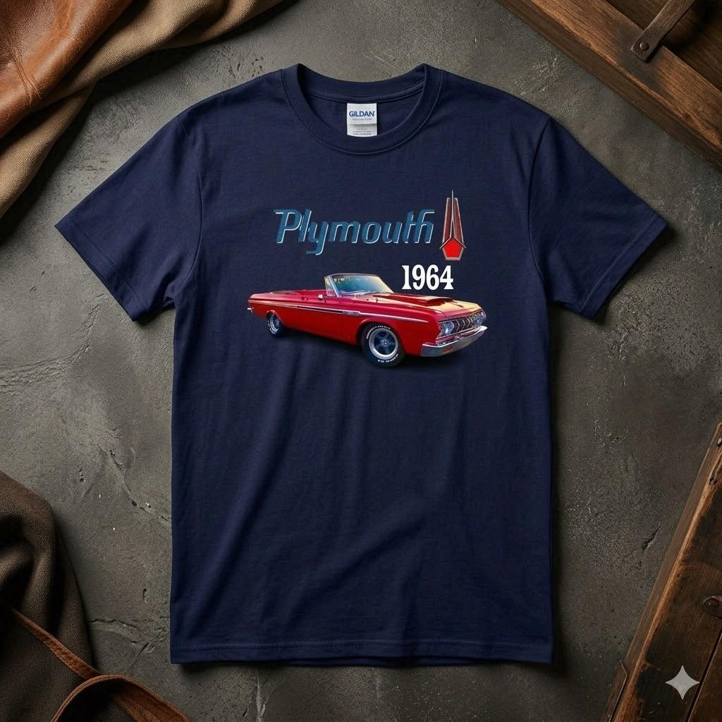 1965 Plymouth Barracuda Fastback Shirt Retro Mopar Tee XXXXL