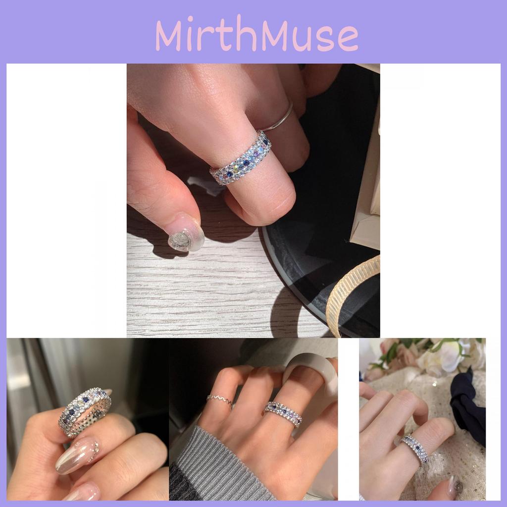 Elegant Adjustable Copper Ring For Women With Dazzling Zirconia Stones For Fashionable Style