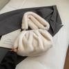 Premium Soft Pleated Cloud Bag Fashion Faux Fur Luxury Handbags For Lady Crossbody Bag Exquisite Evening Bag Women's Shell Bag