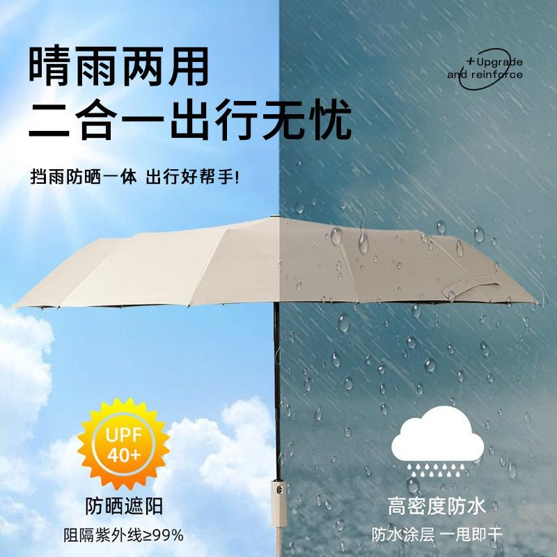 Umbrella Automatic Umbrella Large Parasol Folding Umbrella Sunscreen Umbrella Women's Sunscreen Umbrella UV Protection Sun Umbrella