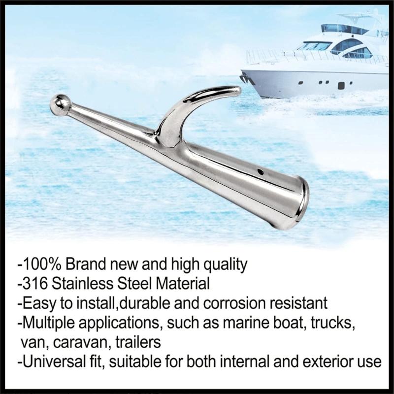 Performances Boat Docking Hook with Enhanced Holding Power for Secure Mooring in Rough Seas & Strong Currents on Vessels