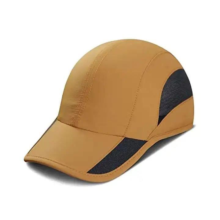 Custom Logo Print Quick Dry Lightweight Breathable Waterproof Unstructured Soft Running Sport Cap Baseball Hat for Outdoor Beach