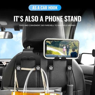 Volkswagen VW automobilio sėdynės galvos atramos kabliukas rankinės piniginės pakabinamas laikymo organizatorius Volkswagen VW Golf-4 5 6 7 Bora Jetta POLO B