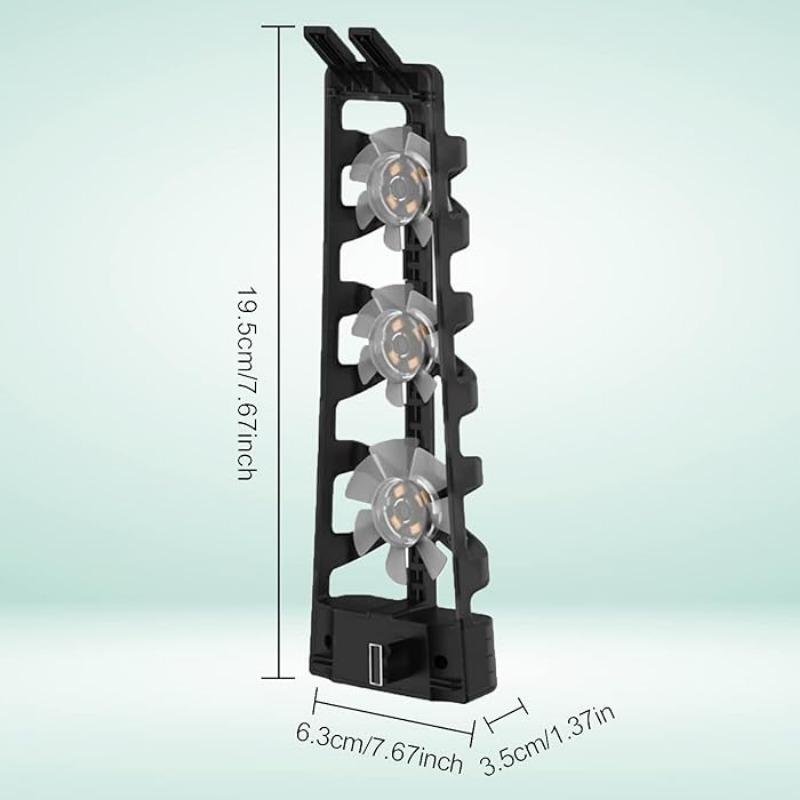 Ventilator de răcire pentru consolă PS5, controlul temperaturii, Hub pentru mașină de joc, ventilator de răcire Gamepad, radiator, ventilator de răcire cu aer Hub, ventilator de aer Ray spate ABS