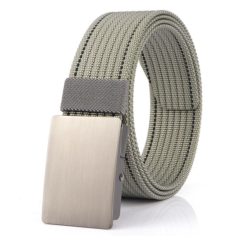 Men's Versatile Canvas Belt - Quick-Drying, Breathable Nylon, Ideal for Casual and Jeans Styles