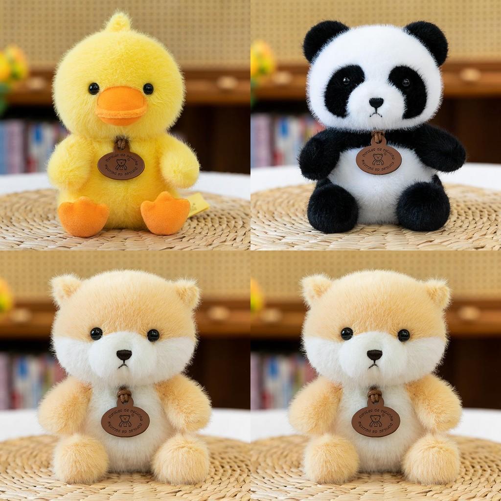 Yellow Duck Cat Elephant Crocodile Plush Animal Figures With Soft Pp Cotton Filling For Children Gift And Collection