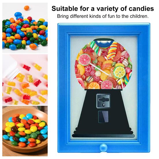 Candy Dispenser Picture Frame Wall-Mounted Chocolate Gumball Machine Frame Personalized Photo Gift for Candy Lovers