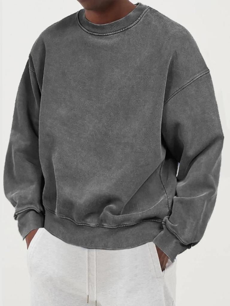 2025 Men's Autumn Solid Color Fashion Sweatshirt