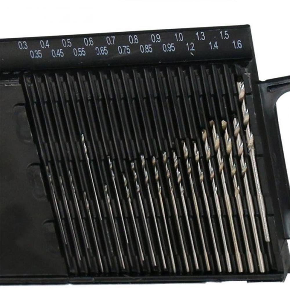 20pc Full Grinding High Speed Steel Mini Twist Drill Mini Small Drill Bit Power Tool Drilling Accessories Set
