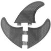 3PCS  Set Glass Fiber Surfboard G3 G5 Fins Surfing Stand Up Paddle Fin Thruster (Black)