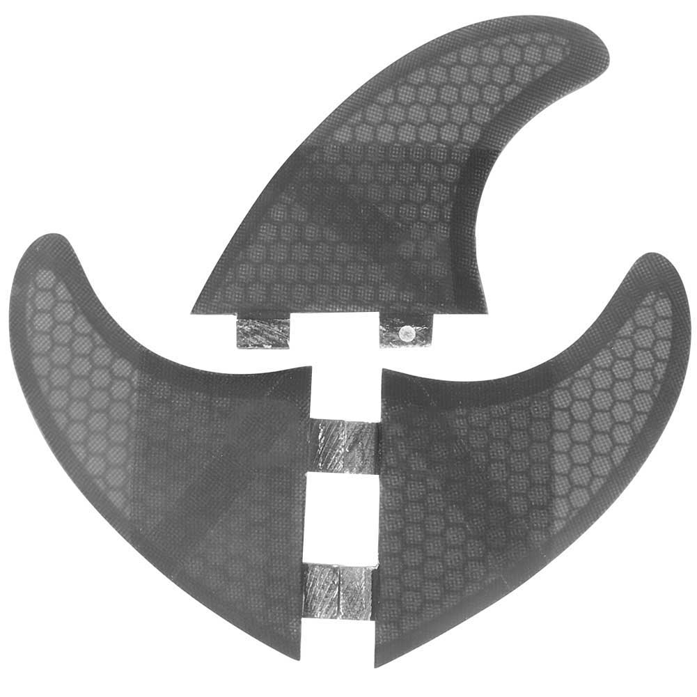 3PCS  Set Glass Fiber Surfboard G3 G5 Fins Surfing Stand Up Paddle Fin Thruster (Black)
