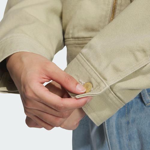 adidas Wash Pad Jacket Solid Color Striped Warm Fashion Casual Cotton Coat