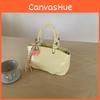 Simple Fashion Pu Handbag With Single Strap And Zipper Closure For Wear Daily