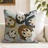 Anime KKON Cartoon Cushion Cover Natural Linen Double Sided Print  Throw Pillow Case for Sofa Couch Home Decor