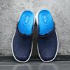 Men's Half Slippers Summer Flip Flops Mesh Beach Flip Flops Solid Color Flat Slippers Summer Shoes   Elegant Sandals
