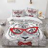 Animal Tiger Bed Covr Set Bedding  Winter Duvet Cover Sets Kids,twin Full Queen King Bedroom Set  Home Textile Housse De Couette